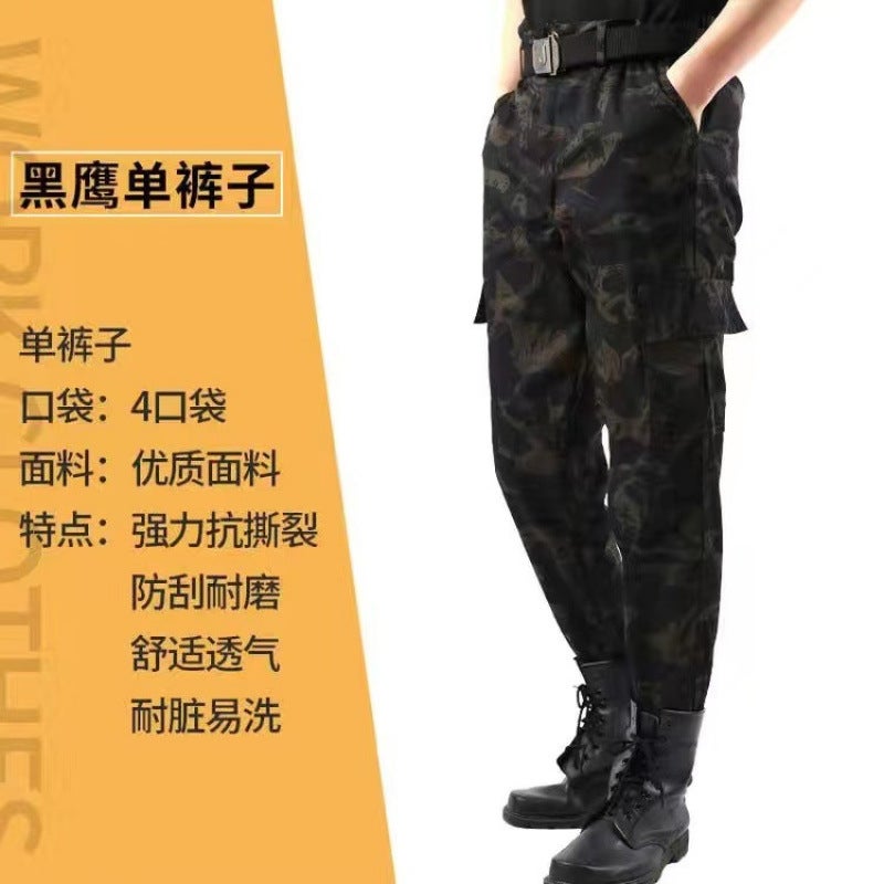 Camouflage Suit Men'S Military Training Uniform New Men'S Multi-Pocket Workwear Wear-Resistant Construction Site Worker Labor Protection Work Clothes - Image 1